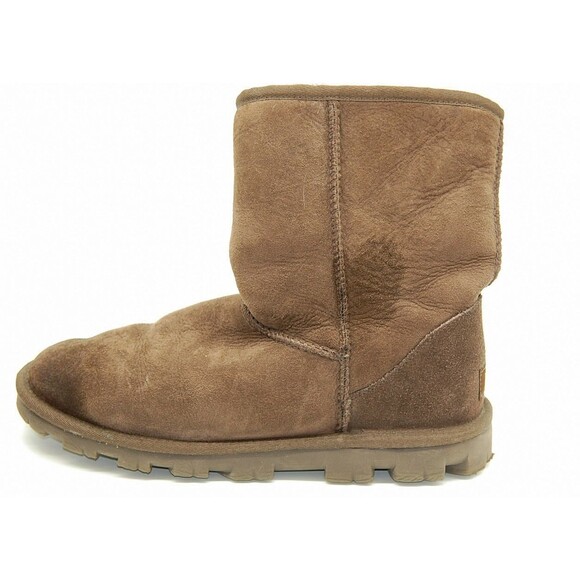 Auth UGG essential short 5835 Chocolate Mouton - Women's Boots - Picture 7 of 12